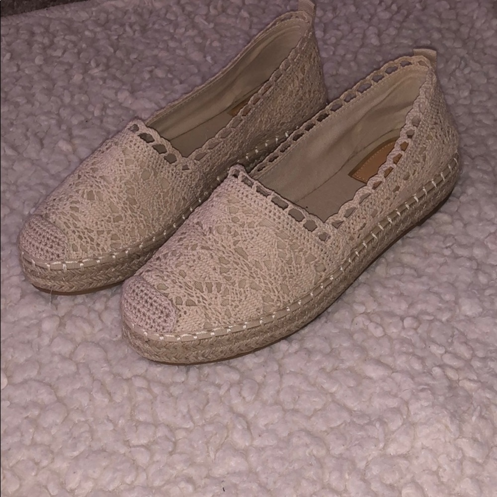 Crochet espadrille sneakers Never worn before